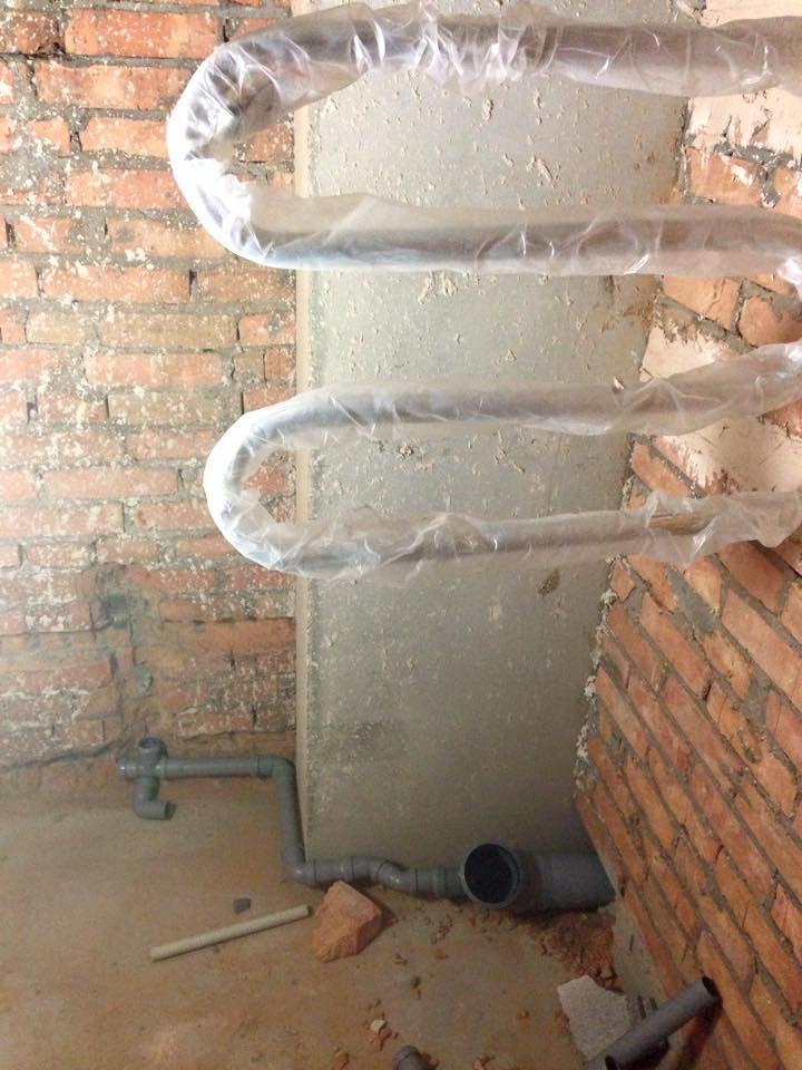 прокладка канализации в квартире