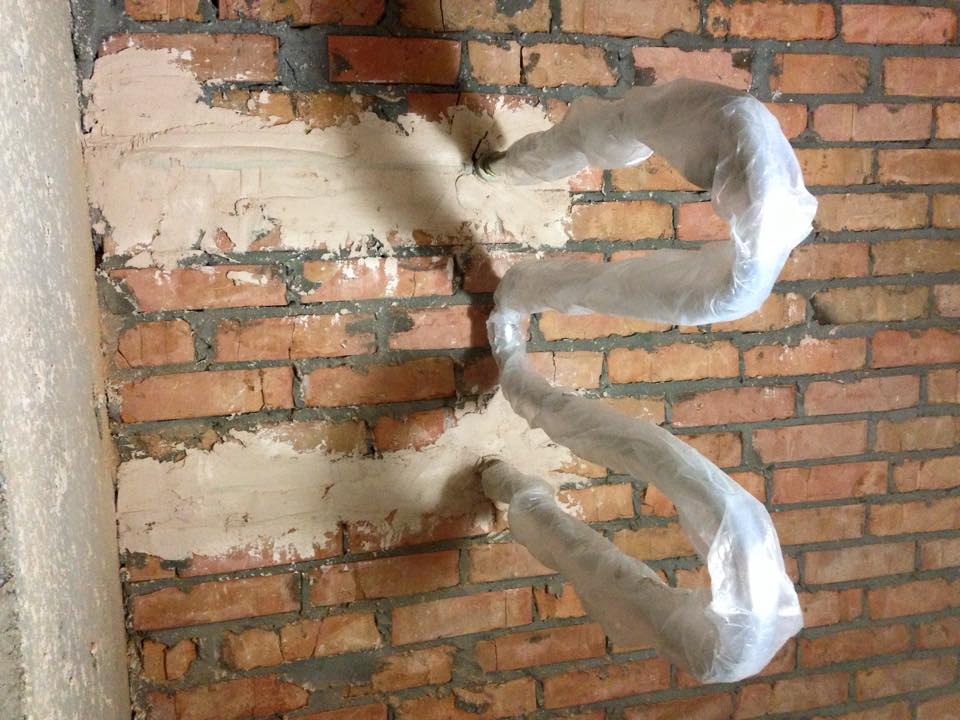 примерка полотенцесушителя